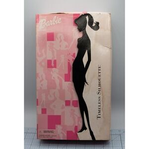 Mattel Timeless Silhouette Barbie Doll 29050 Pink Satin Skirt Black Bodice 2000